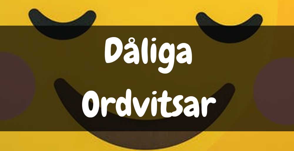 dåliga ordvitsar